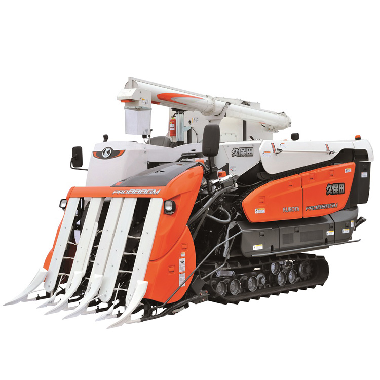 KubotaPRO888GM Blueberry Harvester Machines รวมข้าวโพดข้าวโพด Harvester Machine Mini Small Combine Harvester Japan