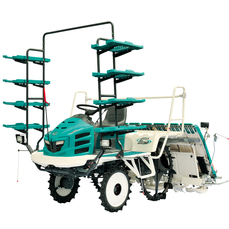 Máquina de plantación de arroz kubota de 8 filas de alta velocidad para montar arroz